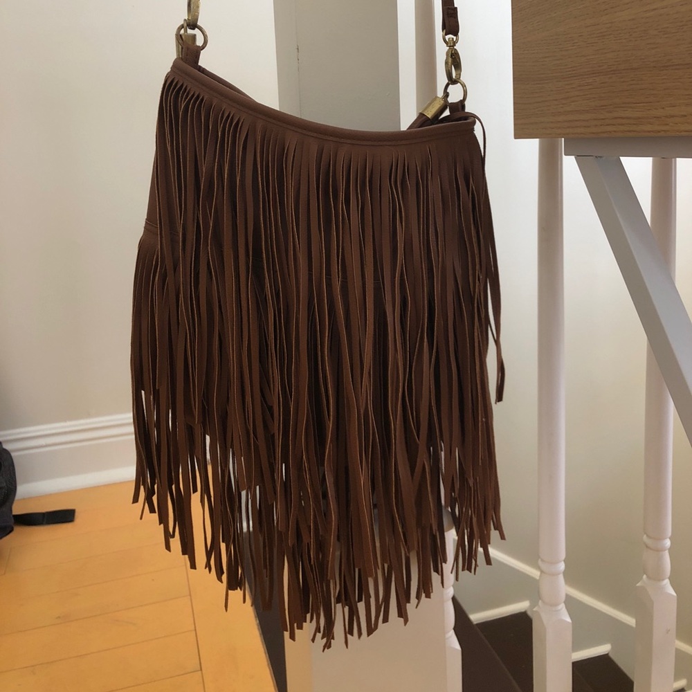 H&M Brown Fringe Purse